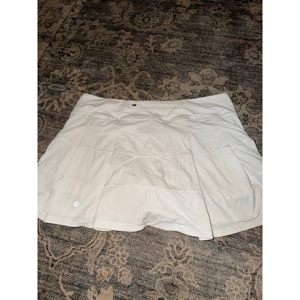 Lululemon Pace Rival Athletic Skort Skirt White